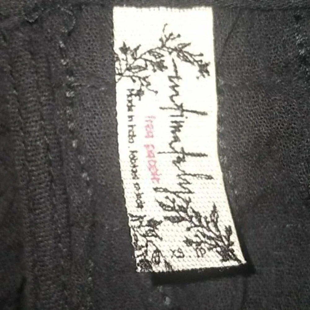 Free People Perfect Catch Black Thong Bodysuit - Picture 8 of 8